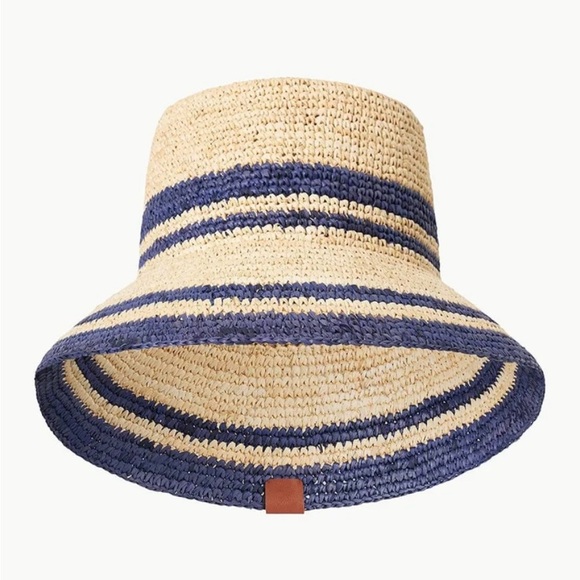 STAUD RITA BUCKET HAT NATURAL NAVY - Picture 2 of 10